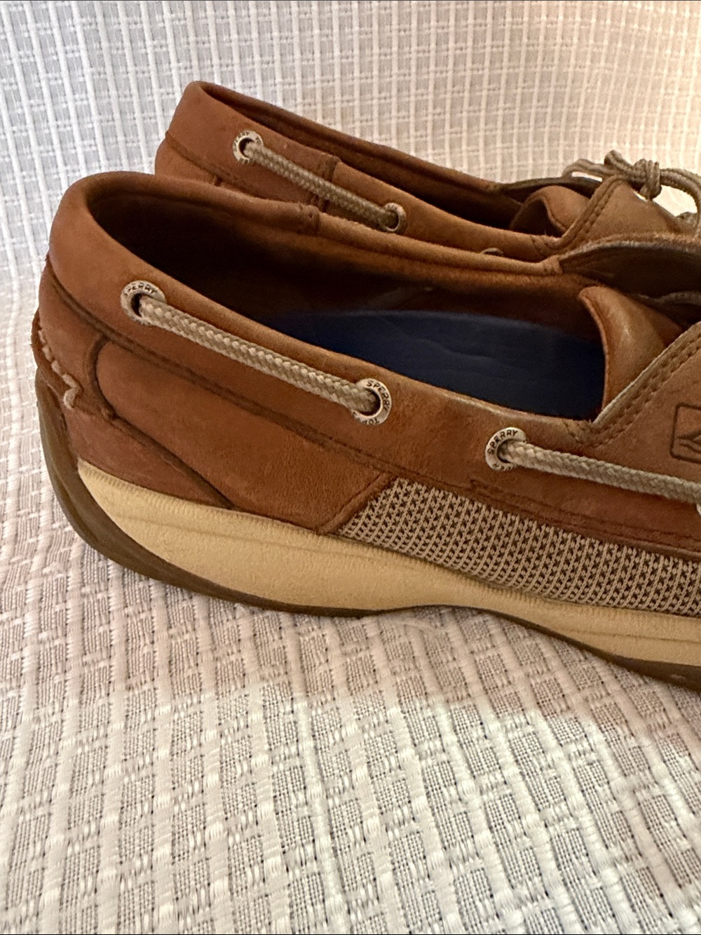 Sperry Tan/Brown Leather Classic Boat Shoes - Picture 5 of 7